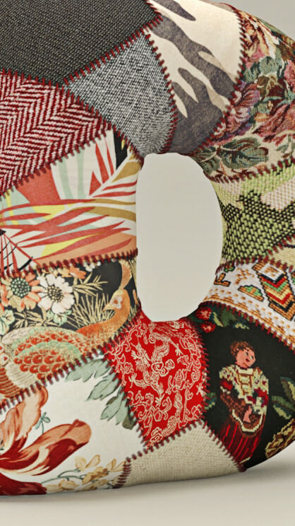 Buchstabe D symbolhaft umgesetzt