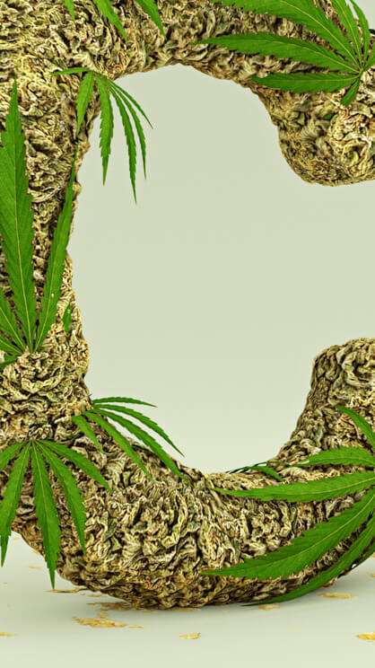 Buchstabe C symbolhaft umgesetzt