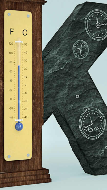 Buchstabe K symbolhaft umgesetzt